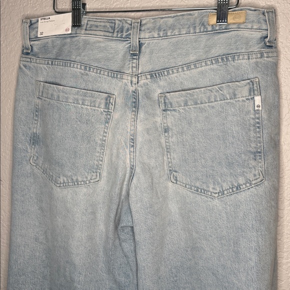 NWT AG Stella Low Slung Palazzo Jeans Light Wash Wide Leg 32 - Picture 7 of 8